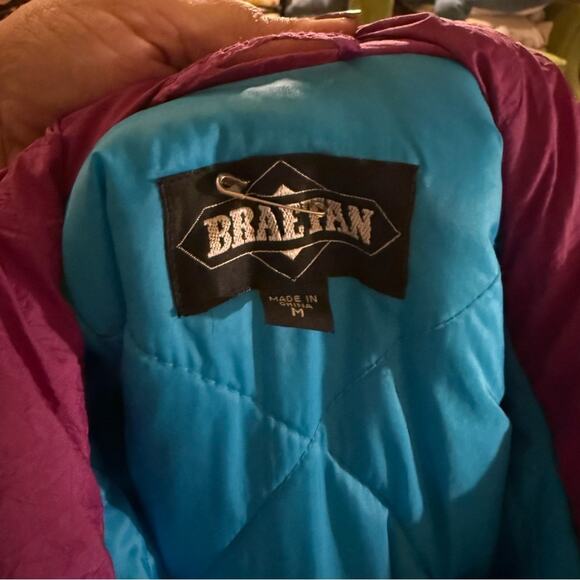 VNTG BRAETAN 90s neon puffer ski jacket M - Picture 2 of 6